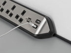 estilo Corner Extension Lead 240V 3-Gang 13A Black 2m                           