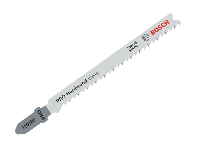 PRO Hardwood clean T101BF Jigsaw Blade 100mm Pack of 5                          