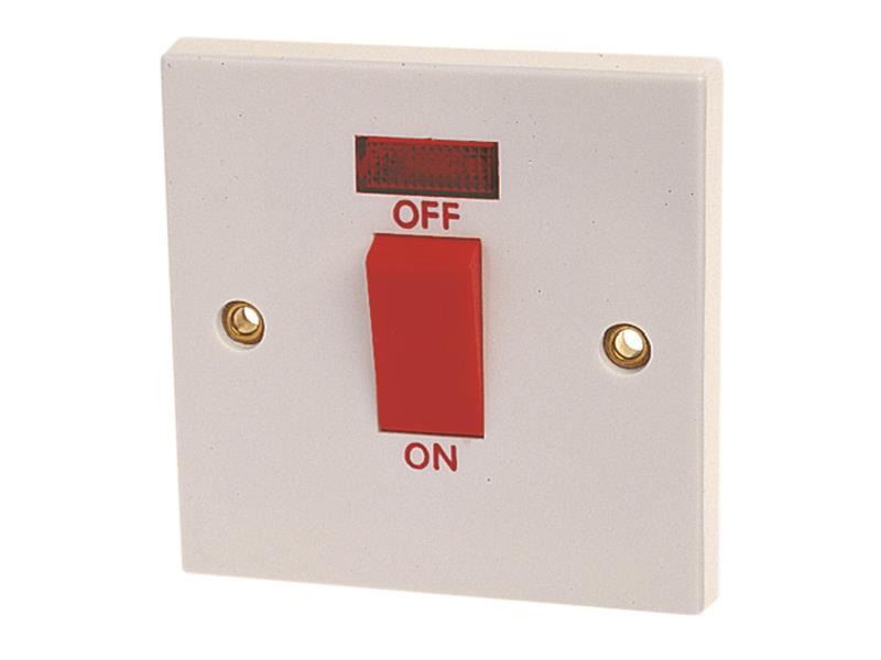 Double Pole Switch with Pilot Lamp 45A                                          
