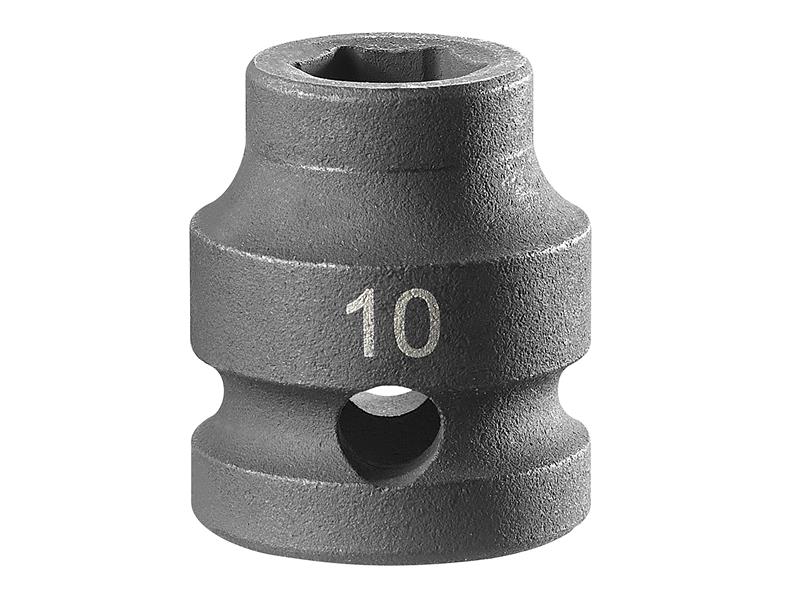 6-Point Stubby Impact Socket 1/2in Drive 10mm                                   