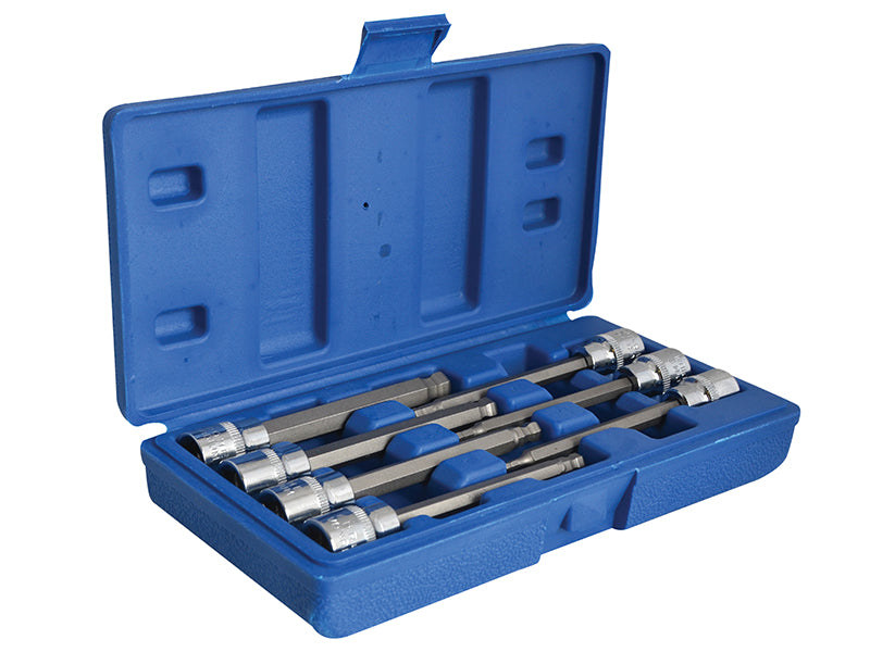 3/8in Drive Extra Long Hex Ball Socket Bit Set, 7 Piece                         