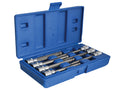 3/8in Drive Extra Long Hex Ball Socket Bit Set, 7 Piece                         