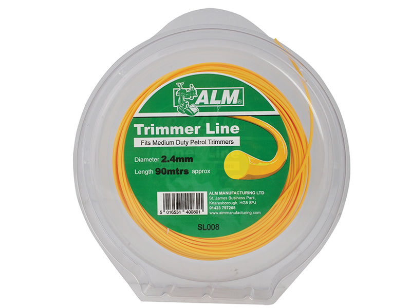 SL008 Medium-Duty Petrol Trimmer Line 2.4mm x 90m                               