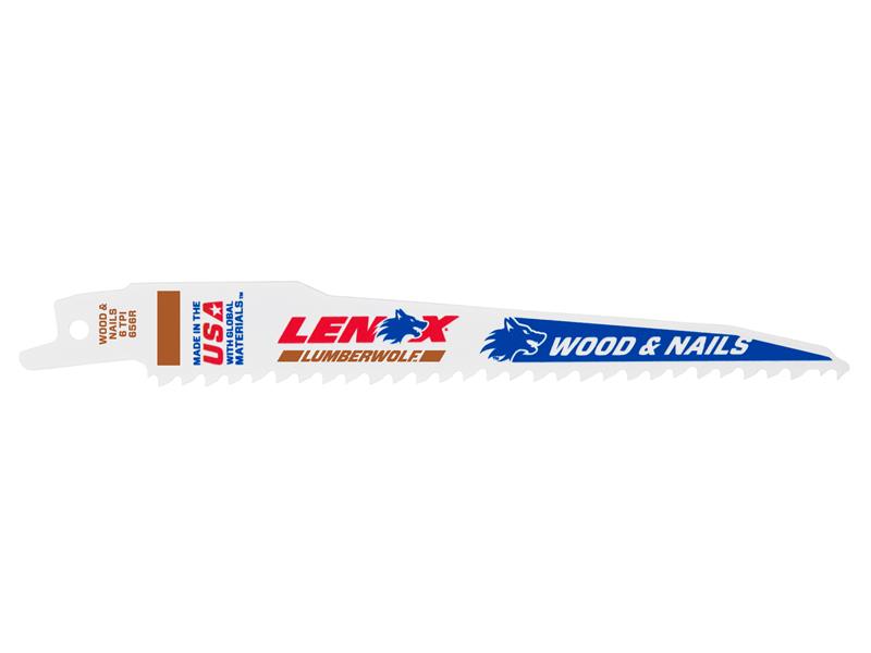 LumberWolf Reciprocating Saw Blade 305 x 19 x 1.3mm 6 TPI (Pack 5)