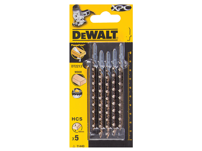 XPC HCS Wood Jigsaw Blades Pack of 5 T144D                                      