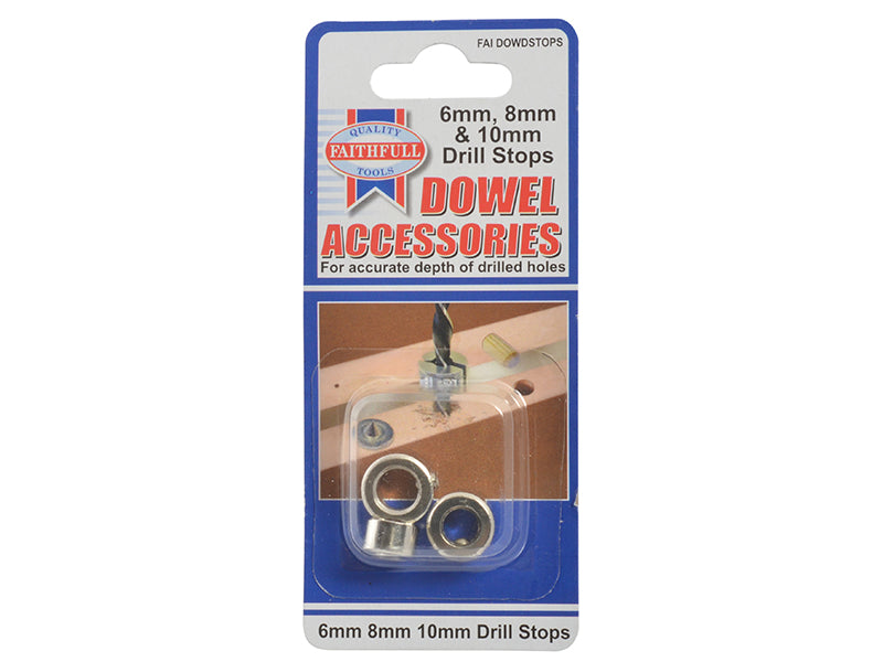 Dowel Drill Stops 6, 8 & 10mm                                                   