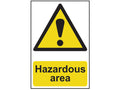 Hazardous Area - PVC Sign 400 x 600mm
