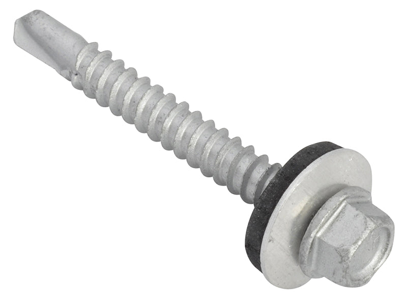 TechFast Hex Head Roofing Screw Self-Drill Light Section 5.5 x 45mm Pack 100    