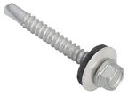 TechFast Hex Head Roofing Screw Self-Drill Light Section 5.5 x 45mm Pack 100    