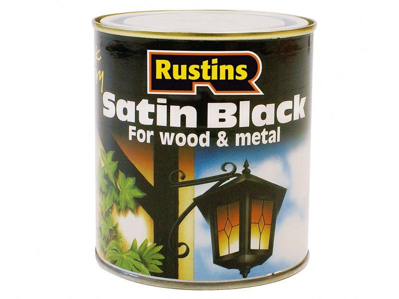 Satin Black Paint Quick Drying 500ml