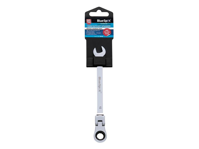 180° Flexible Head Ratchet Spanner 10mm                                         