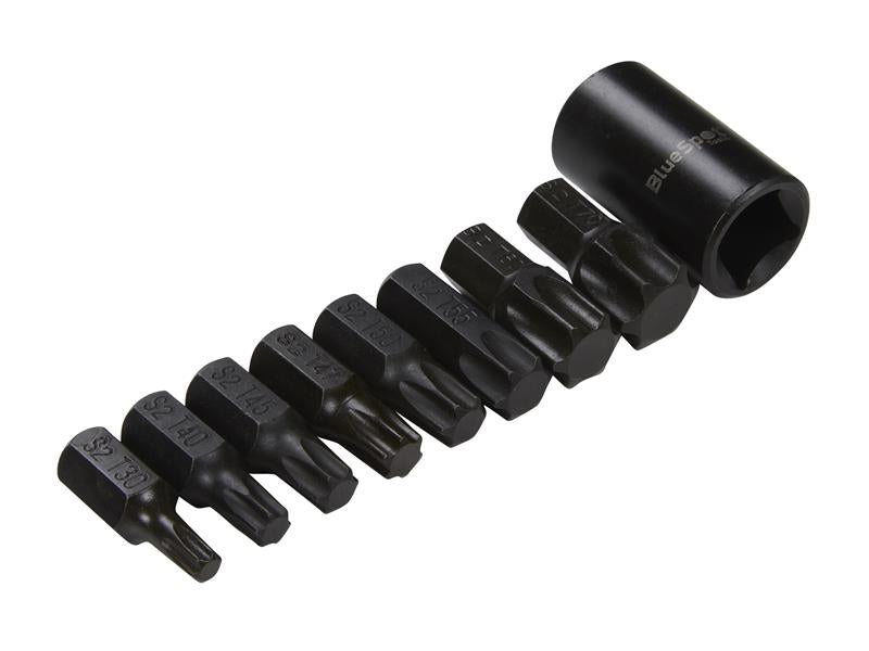 1/2in Impact TORX Bit Set, 9 Piece                                              