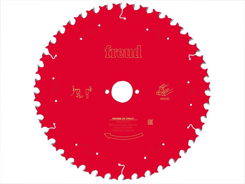 Wood Table Saw Blade 250 x 30 x 2.8/1.8mm x 40T                                 