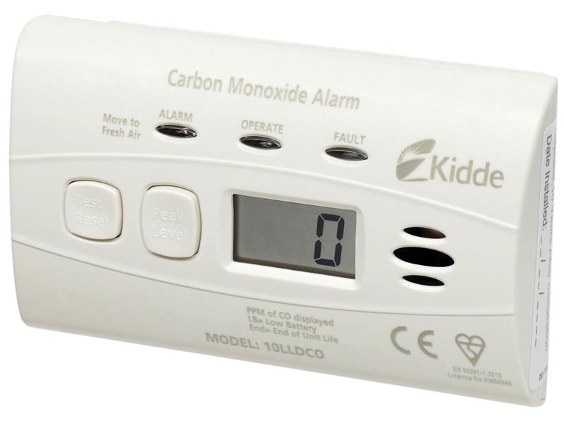 10LLDCO 10-Year Sealed Battery Digital Carbon Monoxide Alarm                    
