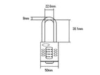 CP60 Combination Padlock 5-Wheel 60mm Close Shackle