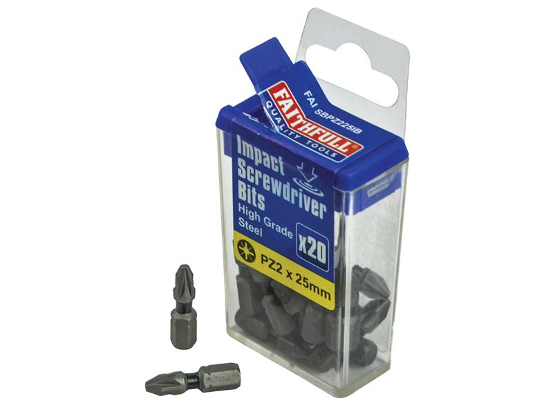 Pozidriv Impact Screwdriver Bits PZ3 x 75mm (Pack 3)
