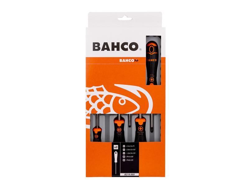 B219.005 BAHCOFIT Screwdriver Set, 5 Piece                                      