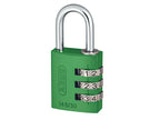 145/40 40mm Aluminium Combination Padlock Yellow 49535