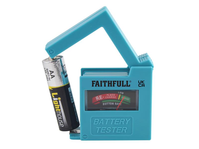 Battery Tester for AA, AAA, C, D & 9V                                           
