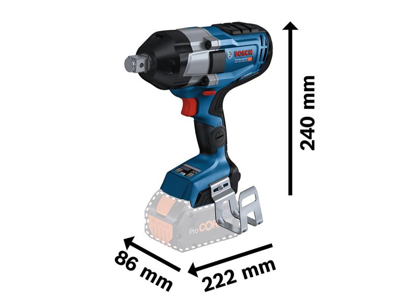 GDS 18V-1050 HC Pro BITURBO 3/4in Impact Wrench 18V Bare Unit                   