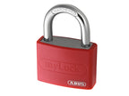 T65AL/40mm My Lock Aluminium Padlock White Keyed Alike 6401