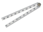 Folding Rule White ABS Plastic 1m (36in)                                        