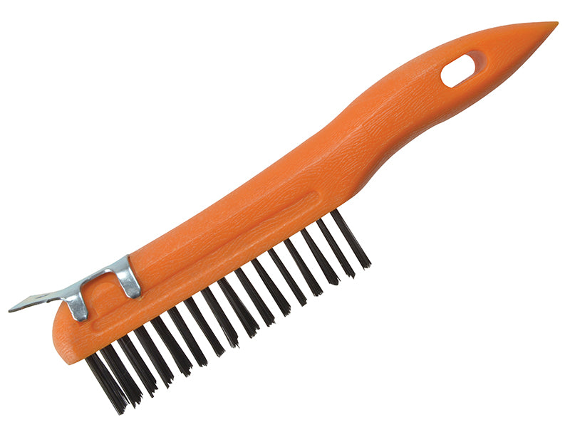 Plastic Wire Brush & Scraper                                                    