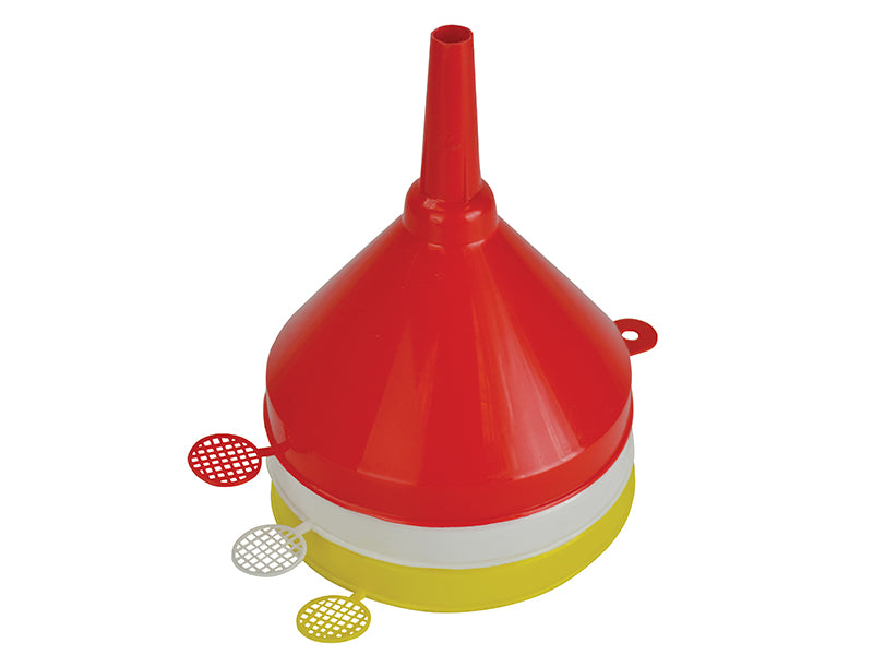 Plastic Funnel 150mm Set, 3 Piece                                               