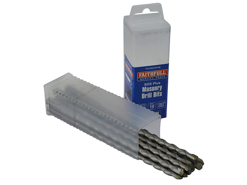 SDS Plus Drill Bit 10mm OL: 210mm WL: 150mm Bulk 10                             