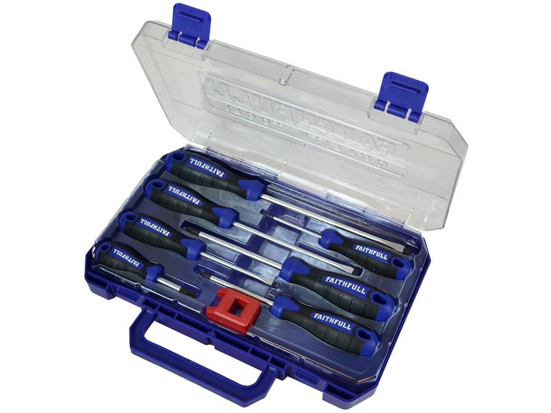 Soft Grip Screwdriver Set, 8 Piece                                              