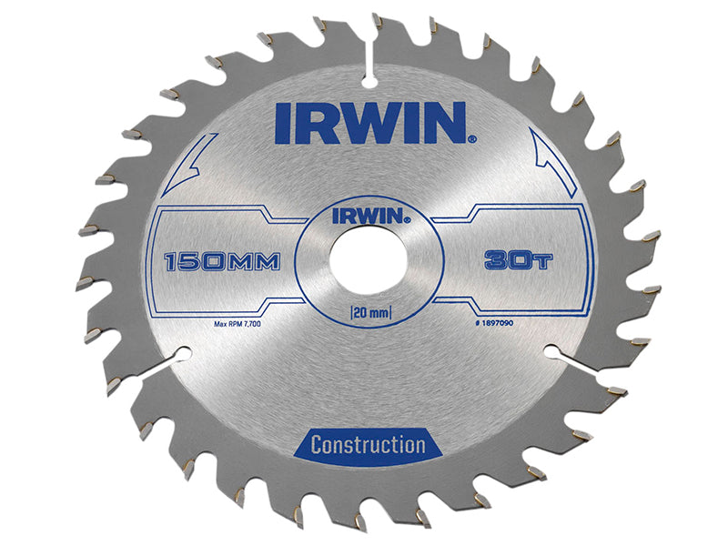 Construction Circular Saw Blade 150 x 20mm x 30T ATB                            