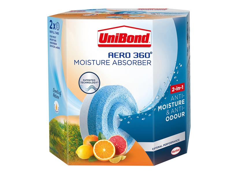 AERO 360º Moisture Absorber Citrus Refills (Pack 2)