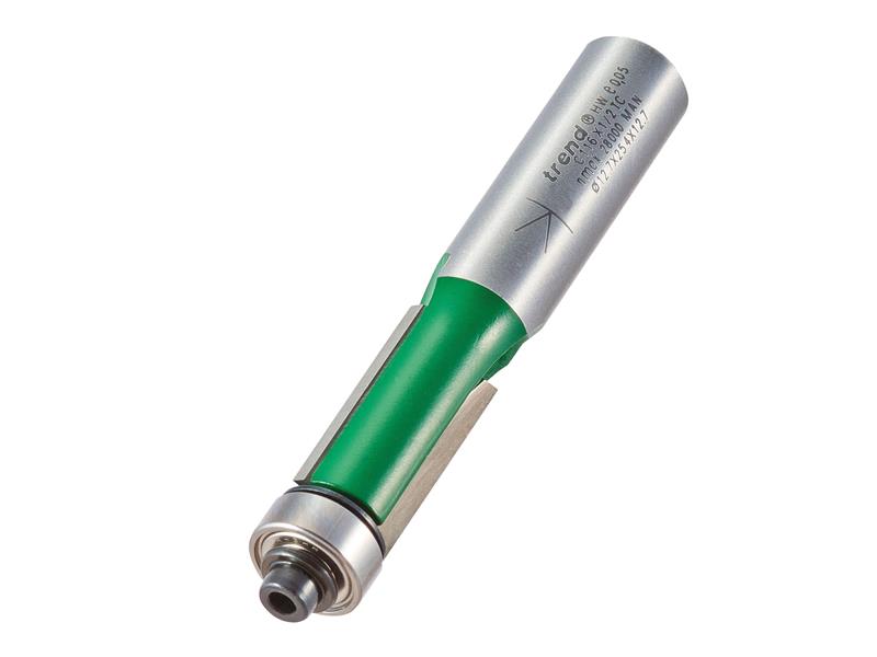 C116 x 1/4 TCT 90° Bearing Guided Trimmer Cutter 12.7 x 25.4mm