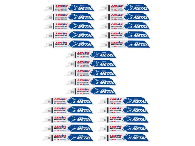 MetalWolf Wave Edge Reciprocating Saw Blade 229 x 25 x 1.1mm 14 TPI (Pack 5)