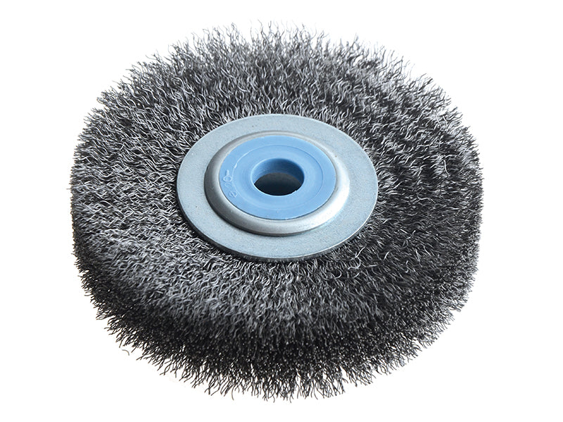 Wheel Brush D250mm x W30-35 x 100 Bore Steel Wire 0.30 + Adaptors Set 4 +1