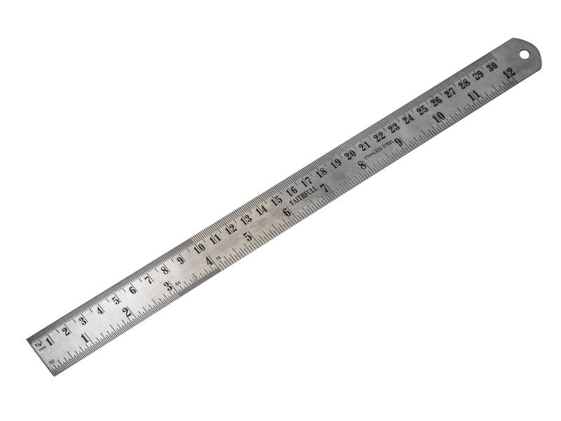 Steel Rule 300mm / 12in x 25mm                                                  