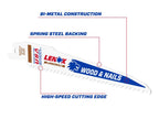 LumberWolf Reciprocating Saw Blade 152 x 19 x 1.3mm 6 TPI (25 Pack)
