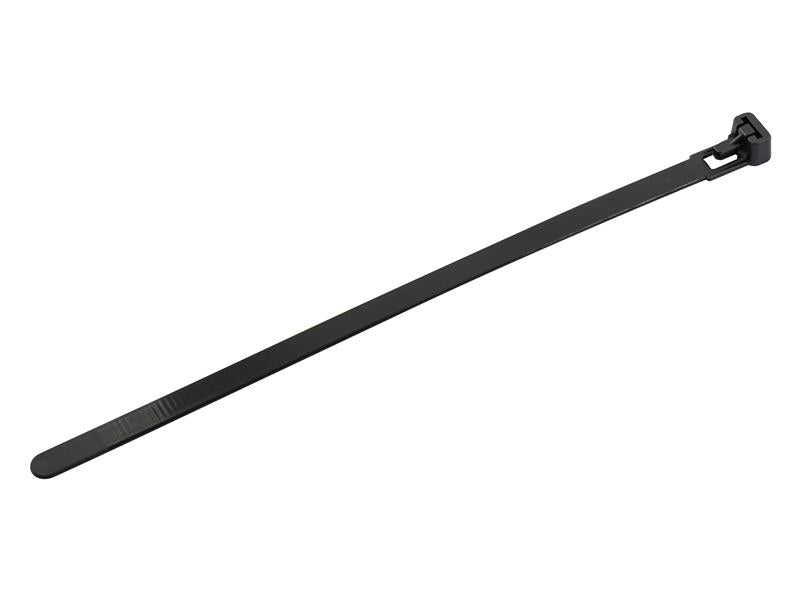 Reusable Cable Tie Black 7.6 x 300mm (Pack 50)