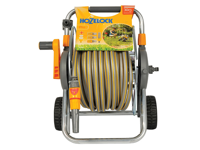 2436 60m Metal Pro Hose Cart & 30m of 12.5mm Hose                               