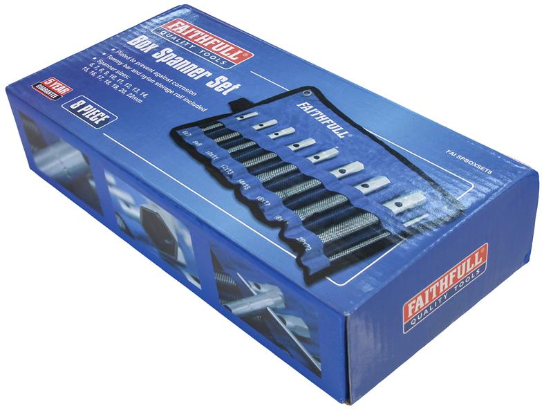 Box Spanner Set, 8 Piece                                                        