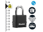 Excell™ 4-Digit Black Finish Combination 50mm Padlock