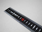 Matt Black Stainless Steel Measuring Rule 1000mm                                