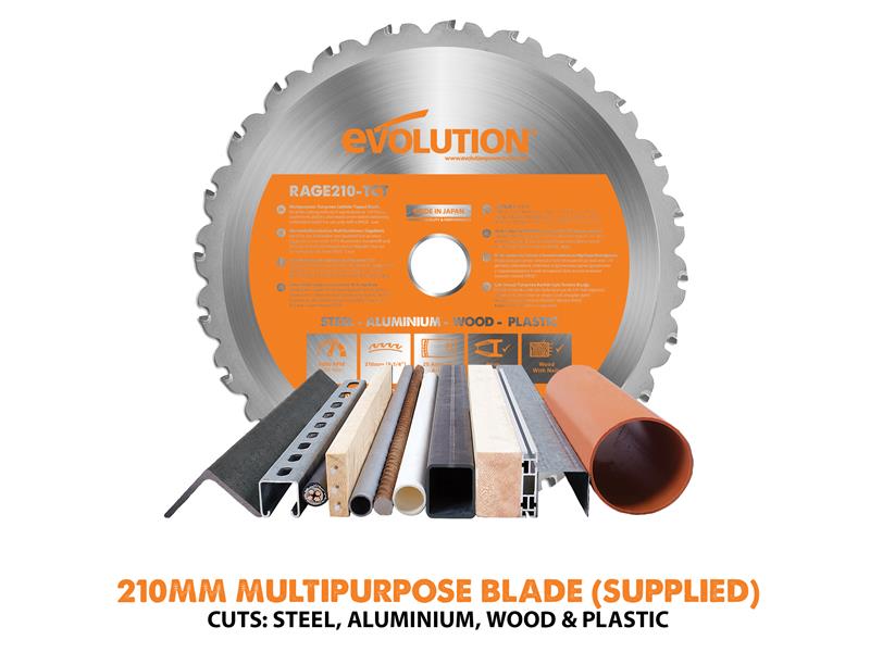 R210CMS Multi-Purpose Compound Mitre Saw 1200W 240V                             
