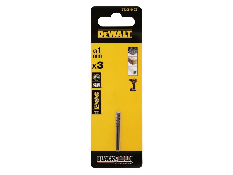 BLACK&GOLD HSS Drill Bits (3) 1.0mm                                             