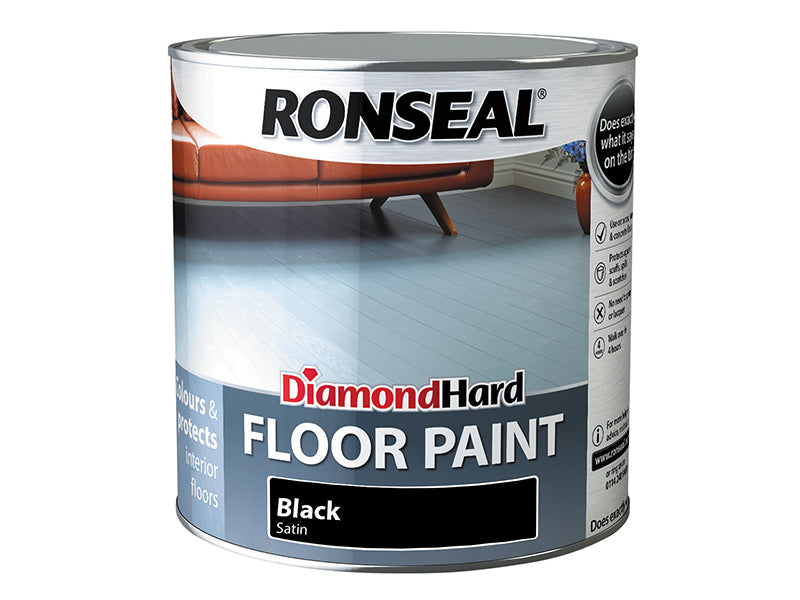 Diamond Hard Floor Paint Satin White 2.5 litre