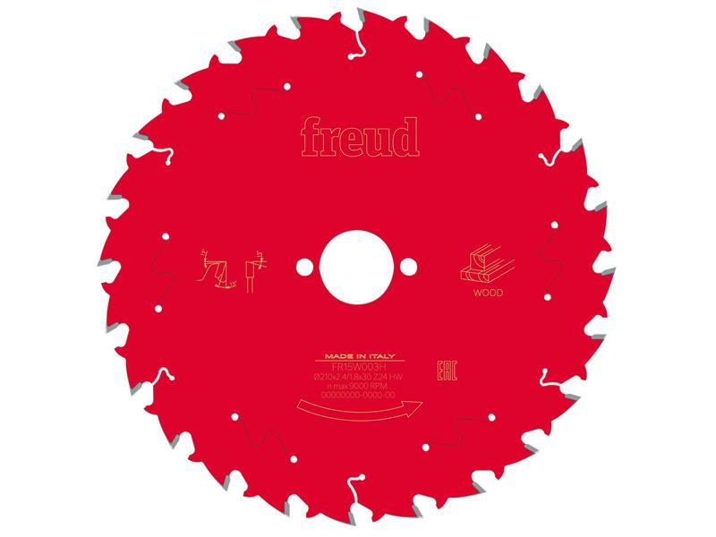 Wood Table Saw Blade 250 x 30 x 2.8/1.8mm x 24T                                 