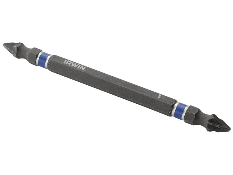 Impact Double-Ended Screwdriver Bits Pozi PZ1 100mm (Pack 2)                    