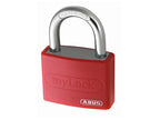 T65AL/40mm My Lock Aluminium Padlock White Keyed Alike 6401