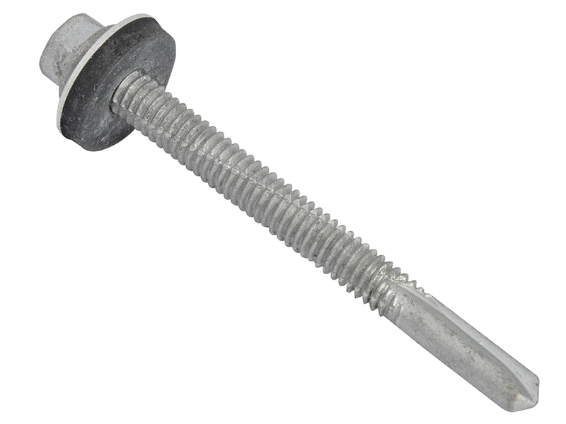 TechFast Hex Head Roofing Screw Self-Drill Heavy Section 5.5 x 60mm Pack 50     