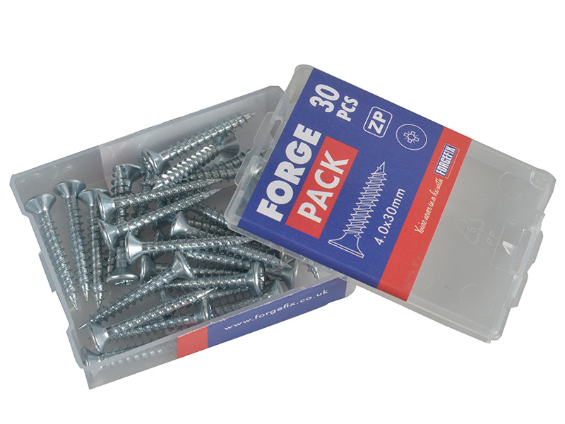 Multi-Purpose Pozi Compatible Screw CSK ST ZP 5.0 x 40mm Forge Pack 15